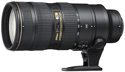 Nikon AF-S NIKKOR 70-200mm F2.8G ED VR II 鏡頭規格、價錢及介紹文 