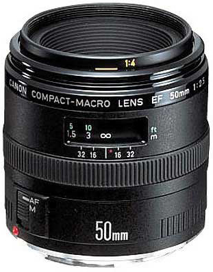 Canon EF 50mm f/2.5 Compact Macro (已停產) 鏡頭規格、價錢及介紹文 